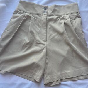 H&M Women's Tan High-Waisted Shorts